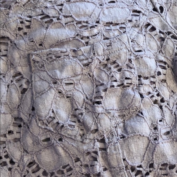 Free People lavender lace crop top cap sleeve tee - Picture 3 of 3